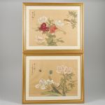 1045 8586 SILK PAINTINGS